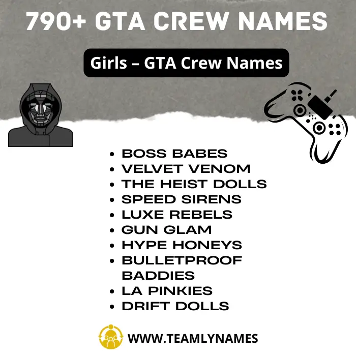 Girls – GTA Names