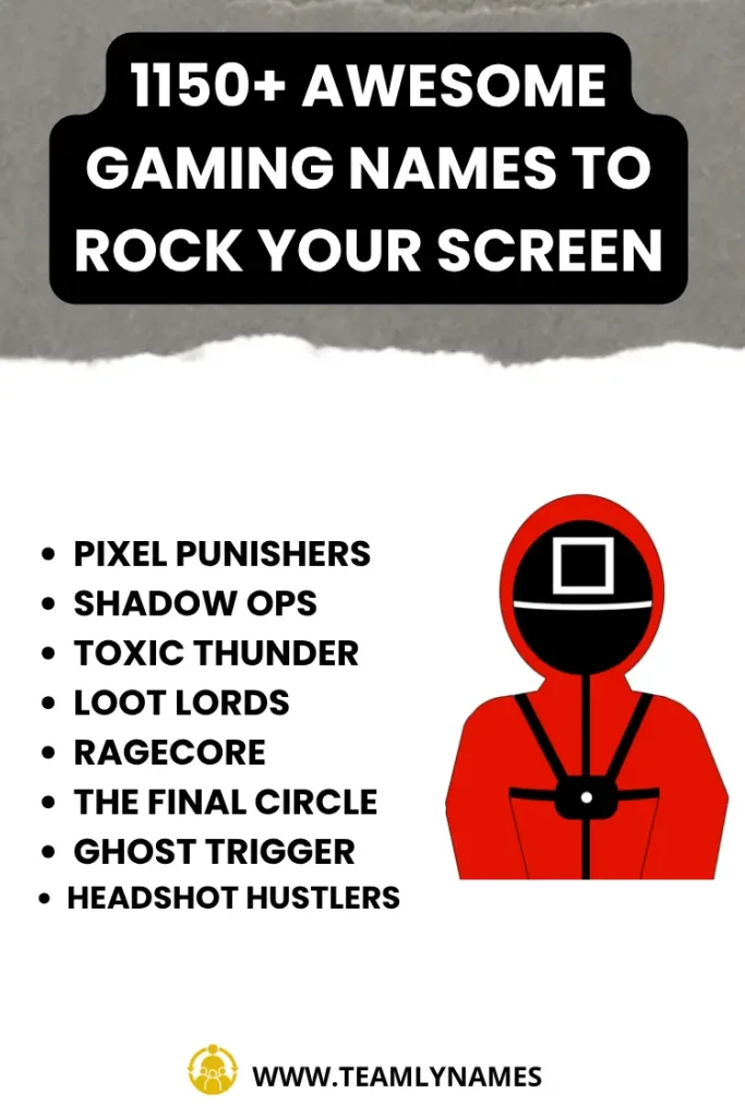 Awesome Gaming Names to Rock Your Screen