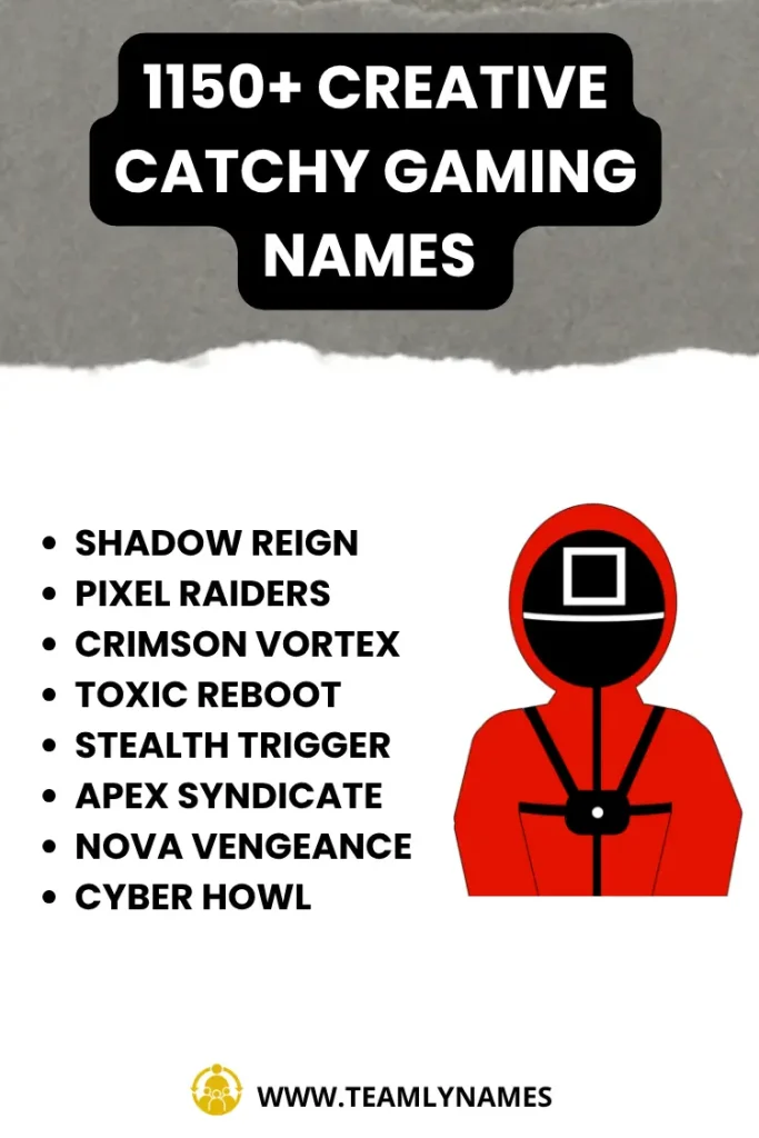 Creative Catchy Gaming Names