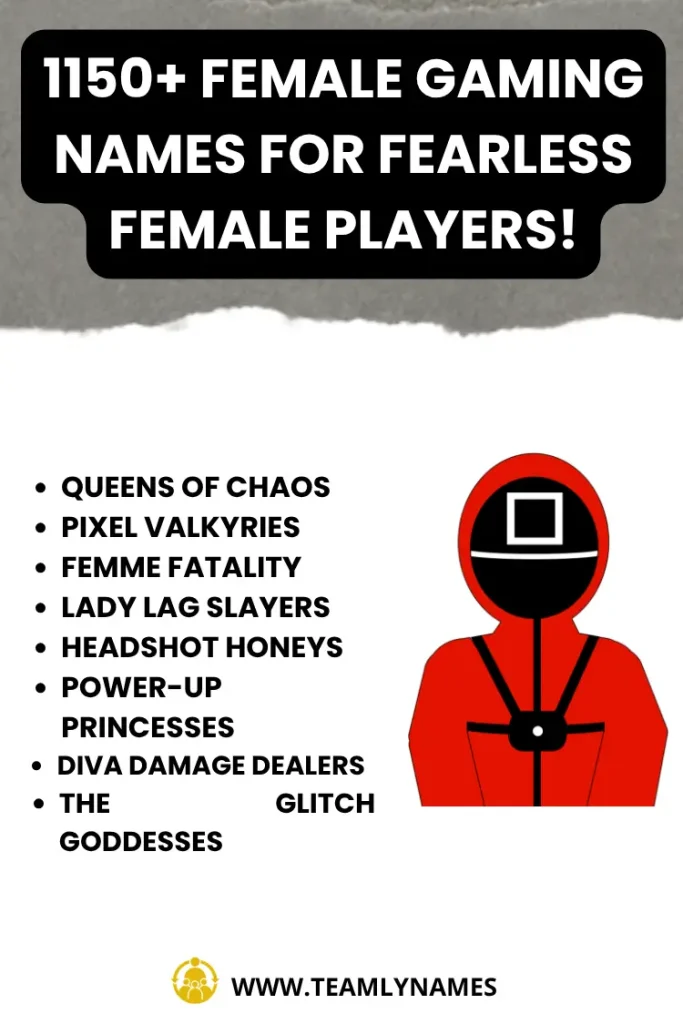 Female Gaming Names for Fearless Female Players!