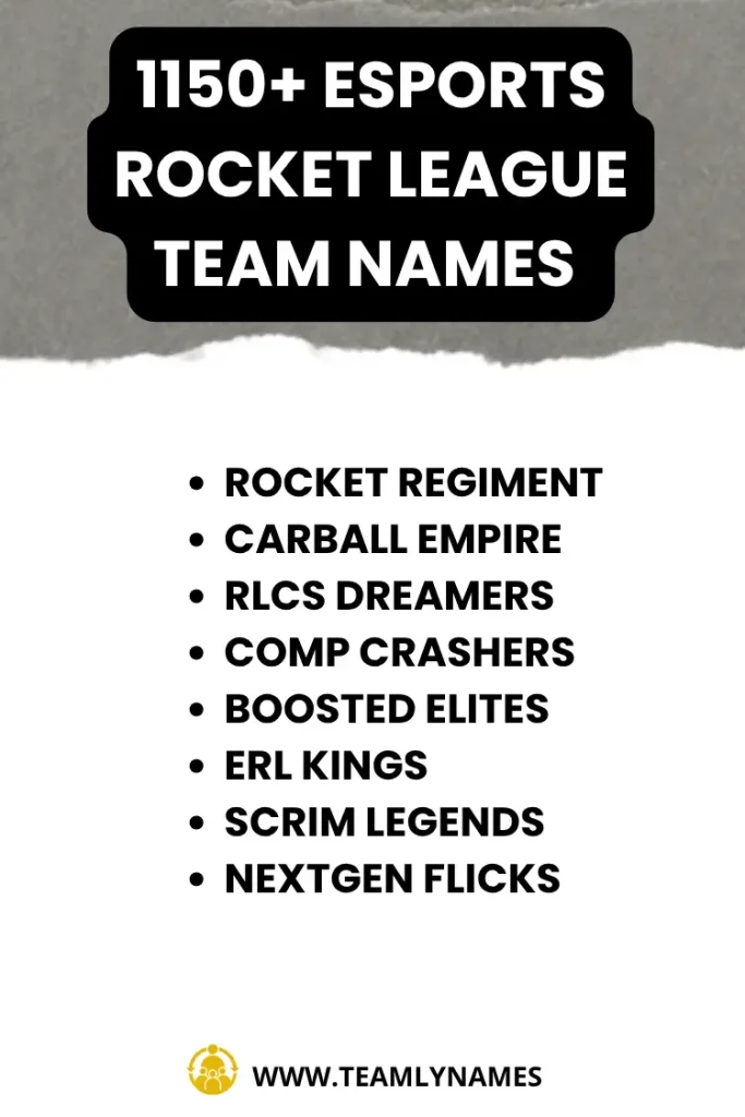 esports Rocket League Team Names